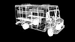 S.W.A.T. truck 3D model wireframe