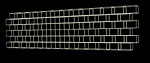 The bricks in the upper wall (wireframe)